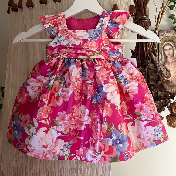 NWT Bonnie Baby Dress Set 6-9 M